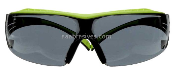 3M™ 7100180052 SecureFit™ 400 Series Safety Glasses SF402XAS-GRN Green/Black Gray Anti-Scratch Lens