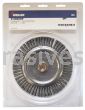 Weiler 09000P Roughneck 7" Root Pass Weld Cleaning Brush .020" Steel Wire Fill 5/8"-11 UNC Nut Retail Pack