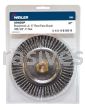 Weiler 09400P Roughneck Jr. 6" Root Pass Weld Cleaning Brush .020" Steel Wire Fill 5/8"-11 UNC Nut Retail Pack
