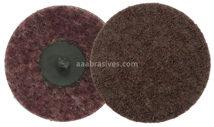 Weiler 51537 - 4" Plastic Button Style, AO - Medium, Non-Woven Surf. Cond. Disc - 012382515379