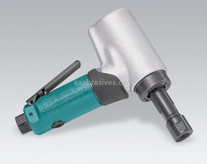 Dynabrade 52218 - .5 hp 7 Degree Offset Die Grinder 20,000 RPM Gearless Front Exhaust Long Shank