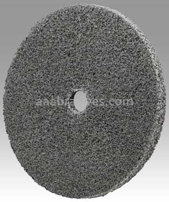 3M&trade; Scotch-Brite&trade; 7100099612 3 x 1/8 x 1/4 6S Fine EXL Unitized Wheel