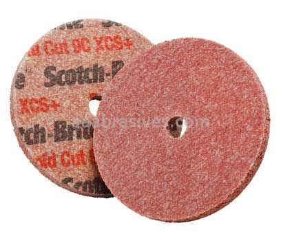 3M&trade; Scotch-Brite&trade; 7100219540 6 x 1/4 x 5/8 9C Extra Coarse Rapid Cut Unitized Wheel