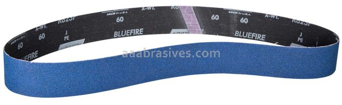 Norton 2 x 72 BlueFire Cloth Narrow Benchstand Belt 60 Grit R8223P ZA