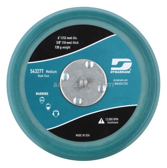 Dynabrade 54327T - 6" Non-Vac Hook-Face Medium Urethane Extreme Sanding Pads