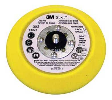 3M™ 7100045906 5 x 3/4 x 5/16-24 Stikit™ External Disc Pad 81821