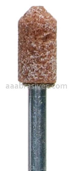 Norton B54 1/4 x 1/2 Gemini 38A M/I2 1/8 x 1-1/2 Vitrified Bond Mounted Points - B Shapes
