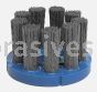 Weiler 85776 3" Nylox Disc Brush Crimped Filament .035/180 SC Fill 7/8" Arbor Hole