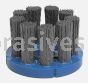Weiler 85778 3" Nylox Disc Brush Crimped Filament .040/120 SC Fill 7/8" Arbor Hole