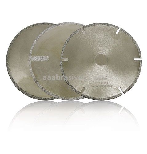 Dynabrade 3" x 3/8" CH 40/50 Grit Gulleted/Slotted Diamond Cut-Off Wheel