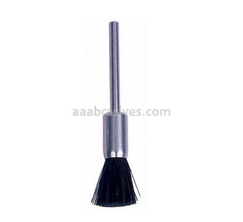 1/4" Miniature End Brush, Stiff Hair Fill, 3/32" Stem (ME-861 )