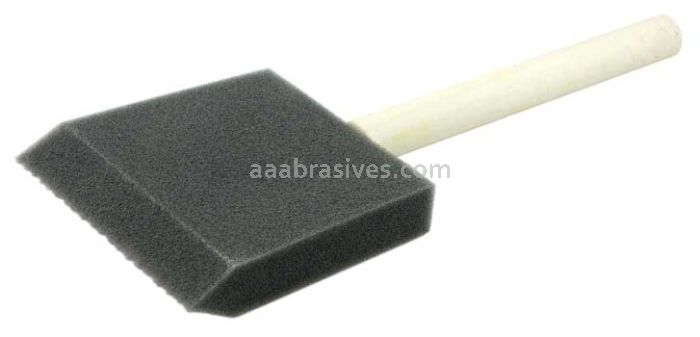 Weiler 99806 3" Foam Applicator Brush 2-5/8" Length Wood Handle