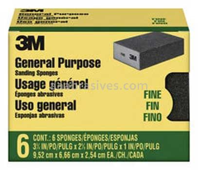 3M™ 7100173309 Sanding Sponge 3-3/4x2-5/8x1 Fine
