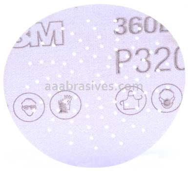 3M™ 7100010256 3” P320 Grit 360L Hookit™ Clean Sanding Disc