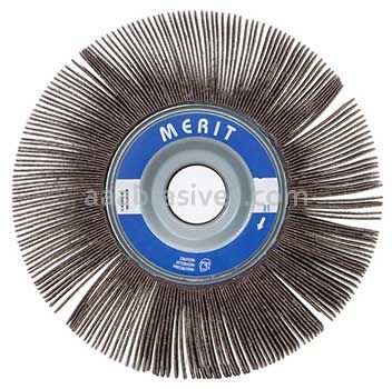 14 x 2 x 1-3/4 240 Grit Merit Grind-O-Flex Large Diameter Flap Wheels