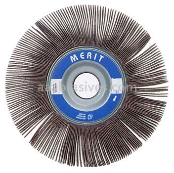 10 x 1 x 1-3/4 240 Merit Grind-O-Flex Large Diameter Flap Wheels