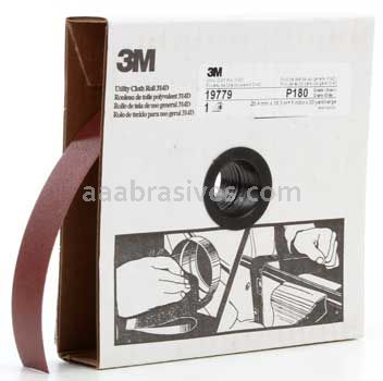 3M™ 7000118501 1 x 20 yds P180 Grit J-weight 314D Utility Cloth Roll