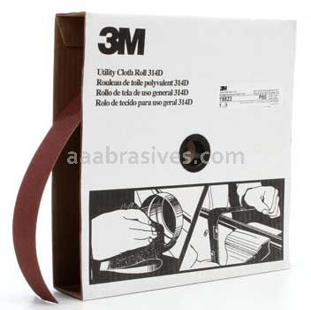 3M&trade; 7000118543 2 x 50 yds P80 Grit J-weight 314D Utility Cloth Roll