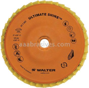 Walter 07T453 4-1/2" Ultimate Shine Polishing Flap Discs