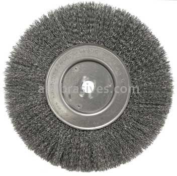 Weiler 01228 10" Narrow Face Crimped Wire Wheel .006" Steel Fill 3/4" Arbor Hole
