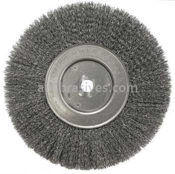Weiler 01238 10" Narrow Face Crimped Wire Wheel .0104" Steel Fill 3/4" Arbor Hole