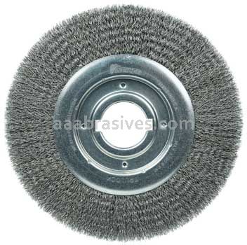 Weiler 06150 10" Medium Face Crimped Wire Wheel .0118" Steel Fill 2" Arbor Hole