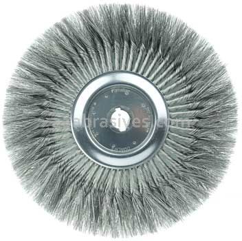 Weiler 08249 15" Standard Twist Knot Wire Wheel .016" Steel Fill 1-1/4" Arbor Hole