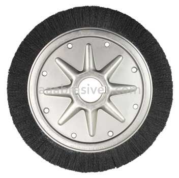 Weiler 86137 Burr-Rx 14" Extra High Density Crimped Filament Wheel Brush .055/80 CG Fill 2" Arbor Hole