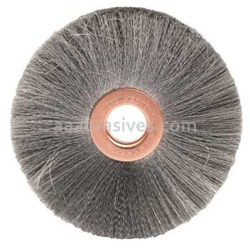 Weiler 99551 3" Small Diameter Crimped Wire Wheel .003" Steel Fill 1/2" Arbor Hole