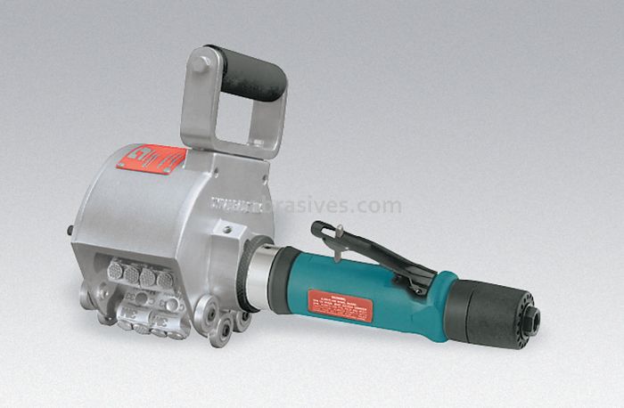 Dynabrade 30304 Dynascaler Surface Prep Tool, Hand-Held .7 hp, Straight-Line, 2" W Roto Peen