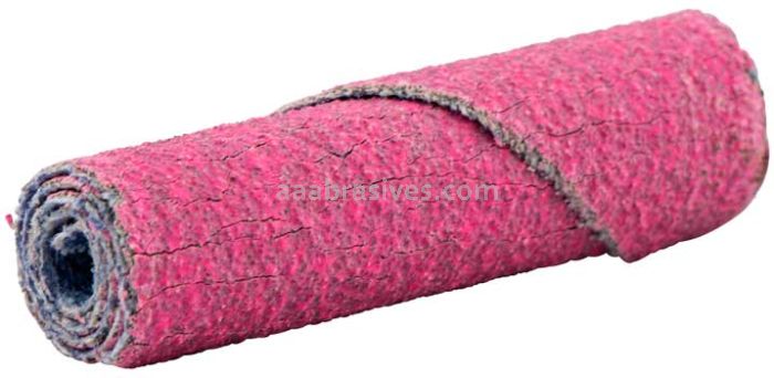 Norton 69957339770 3/8 x 1-1/2 x 1/8 120 Grit Ceramic Alumina Pink R928 Straight Cartridge Roll
