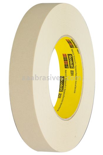 3M&trade; 7010312118 Paint Masking Tape 231/231A Tan 1-1/2 in x 60 yd