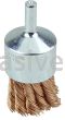Weiler 10067 1-1/8" Knot Wire End Brush .020" Bronze Fill