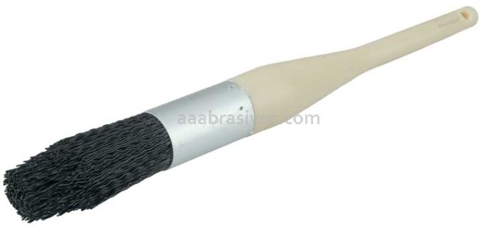 Weiler 25221 1" Vortec Pro Parts Cleaning Brush Nylon Fill Foam Round Sash Handle