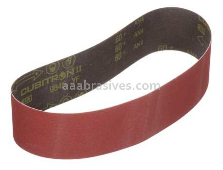 3M&trade; 7010513529 4x168 80 Grit 984F Cubitron&trade; II Cloth Belt