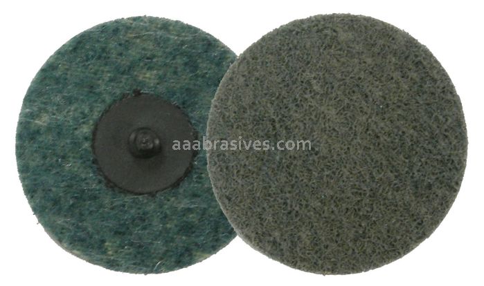 Weiler 57327 - 3" High Performance, AO - Very Fine, Plastic Button, Non-Woven Surf. Cond. Disc - 012382573270