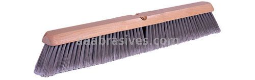 36" Fine Sweep Floor Brush, Black Horsehair & Synthetic Fill