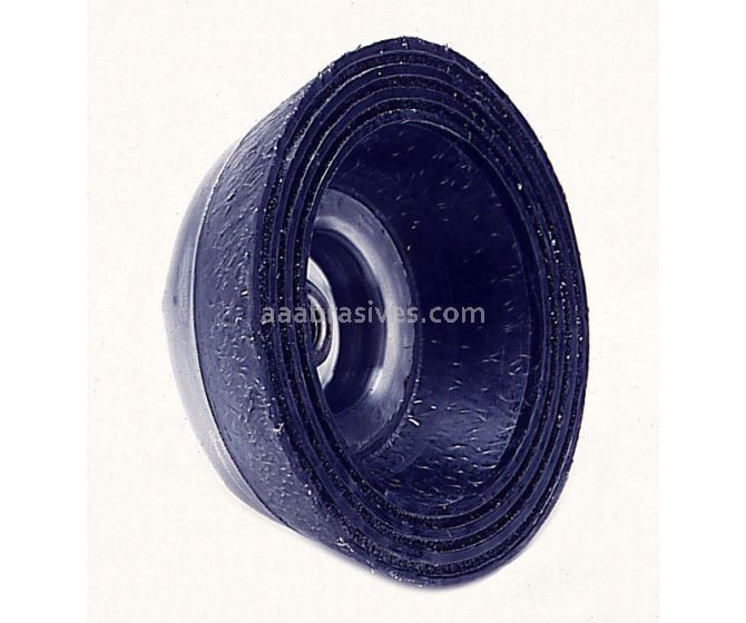Weiler 35760 - 6" .020, 5/8"-11 A.H. , Grooved Encapsulated Crimped Wire Cup - 012382357603