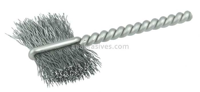 Weiler 21040 1" Power Tube Brush .005" Steel Wire Fill 5/8" Brush Length