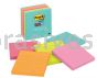 Post-it&trade; Super Sticky Notes 675-6SSMIA 4 in x 4 in Miami collection 3M 7100088534