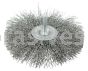 Weiler 17969 4" Stem-Mounted Crimped Wire Radial Wheel .014" Steel Fill 1/4" Stem