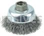 Weiler 36231 Wolverine 3" Crimped Wire Cup Brush .014" Steel Fill 5/8"-11 UNC Nut