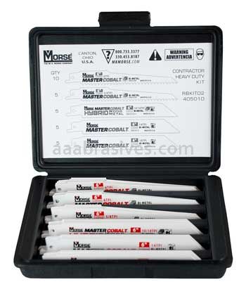 Morse® Contractor Heavy Duty Reciprocating Saw Blade Kit With Plastic Carry Case | 30 Piece Kit