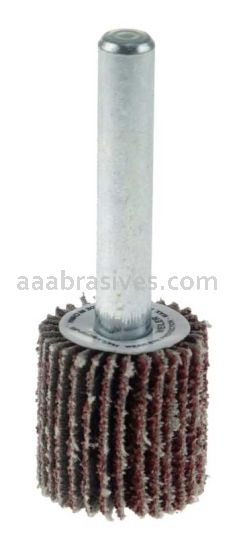 Weiler 30715 3/4" x 3/4" x 40 AO Wolverine Coated Abrasive Flap Wheel 1/4" Stem