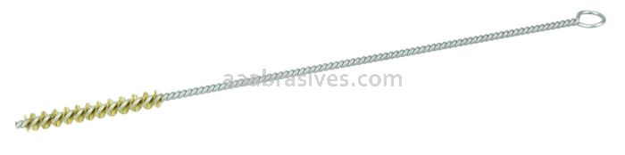 Weiler 21221 3/16" Hand Tube Brush .003" Brass Wire Fill 1-1/2" Brush Length