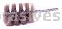 Weiler 21473 2" Nylox Power Tube Brush .022/320 SC Fill 2-1/2" Brush Length