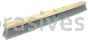 Weiler 42098 36" Fine Sweep Floor Brush Flagged Silver Polystyrene Fill Includes Brace