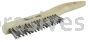 Weiler 44062 Hand Wire Scratch Brush .012 Stainless Steel Fill Shoe Handle 2 x 17 Rows