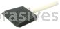 Weiler 99806 3" Foam Applicator Brush 2-5/8" Length Wood Handle