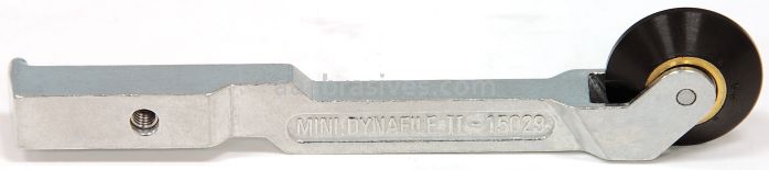 Dynabrade 15029 - Contact Arm Ass"y, 1" Dia. x 3/8" W, Tapered Rubber Wheel, No Platen/Offset Design
